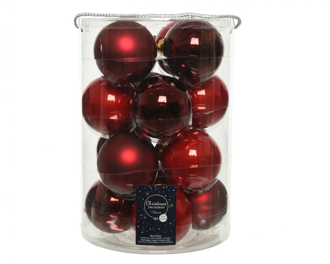 boule verre decor br-mat 3ass rouge noel brill a/perl or - or clair mat-decor or - bordx mt-rouge br a/pail or a/susp fil assorti - photo 60