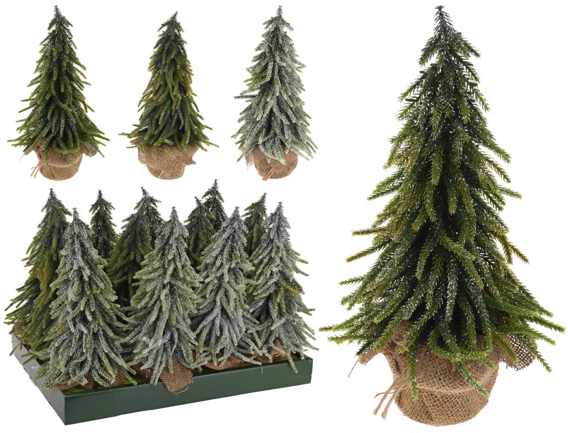 XMAS TREE, WITH GLITTER, IN JAR WRAPPED IN JUTE, POLYETHYLEEN, SIZE: 15X15X28CM, WEIGHT: 220 GRAM, 3 ASSORTED COLOURS. QUANTITY OF PINES: 134PCS, 12PCS PACKED IN SHELF BOX, ASS.:3 COLOURS(CHAMPAGNE GOLD/SILVER/DARK CHAMPAGNE)/ 160X160X280MM, HANGTAG - photo 6